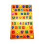 Colorful Wooden Alphabet and Number Puzzle Board for Toddlers and Kids – Developmental Learning Toy to Enhance Letter and Number Skills