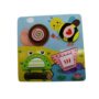 Wooden Garden Friends Puzzle Board for Kids – Educational Shape Sorter Toy Featuring Snail, Bee, Frog, and Teacup Characters for Early Learning and Development