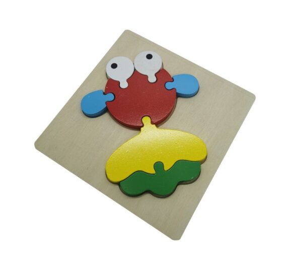 Wooden Animal Puzzle Board for Kids – Educational Multicolour Learning Toy to Develop Cognitive and Motor Skills