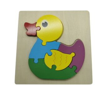 Colourful 6-Piece Wooden Duck Puzzle for Kids – Fun and Educational Toy to Boost Learning, Concentration, and Fine Motor Skills, Wooden Duck Puzzle for Kids with 6 Colourful Pieces – Ideal Toy for Early Learning, Creativity, and Skill Building in Toddlers