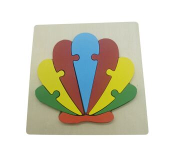 Wooden Shell Puzzle Board – Educational Toy for Toddlers with Colourful Pieces for Early Learning Fun, Perfect Educational Toy for Toddlers & Early Learning