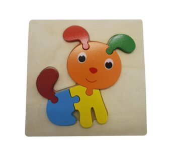 Wooden Puppy Puzzle Board for Toddlers – Colourful 6-Piece Educational Toy to Develop Fine Motor Skills and Cognitive Learning, Perfect Educational Toy for Toddlers to Enhance Problem Solving and Hand-Eye Coordination