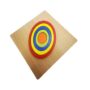 Wooden Oval Shape Puzzle Board with Colourful Stacking Rings – Educational and Developmental Toy for Toddlers and Children