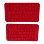 Silicone Alphabet and Number Mould Set – 2-Piece Set, Happy Birthday Cake Decorating Kit with Letters A-Z & Numbers 0-9 – Flexible, Non-Stick, Reusable Molds for Chocolate, Fondant, Candy, and Baking Projects