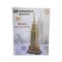 3D Wooden Puzzle DIY Kit for Adults and Kids - Empire State Building Model Construction Set - Fun and Educational Brain Teaser Gift