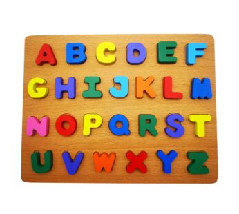 Wooden Alphabet Puzzle Board for Kids – Educational ABC Learning Toy with Colourful Letters – Perfect for Early Learning and Fun