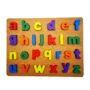 Educational Wooden Alphabet Puzzle Board for Kids – Fun and Multi-Coloured Lowercase Letter Learning Toy, Vibrant Multi-Coloured Learning Toy for Early Education with Lowercase Letters