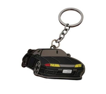 Nissan Skyline R32 GT-R Sports Car Keychain – Durable Black Metal with Vibrant Coloured Details, Perfect Gift for Car Enthusiasts