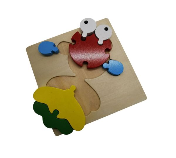 Wooden Animal Puzzle Board for Kids – Educational Multicolour Learning Toy to Develop Cognitive and Motor Skills - Image 2
