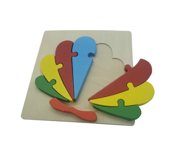 Wooden Shell Puzzle Board - Educational Toy for Toddlers with Colourful Pieces for Early Learning Fun, Perfect Educational Toy for Toddlers & Early Learning - Image 2