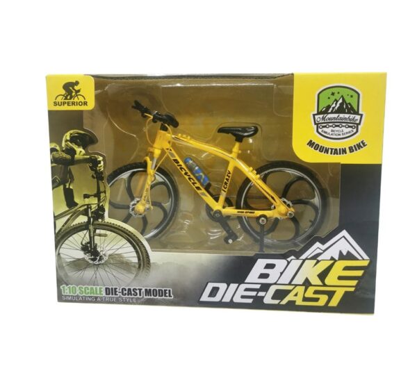 Superior Mountain Bike Die-Cast Model in 3 colours Red/Blue/Yellow – Highly Detailed Collectible Bicycle Replica for Enthusiasts and Gift Giving - Image 5