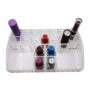 Clear Acrylic Lipstick Organizer – Multipurpose Transparent Makeup Stand for Storing Lip Gloss, Mascara, Brushes & Beauty Essentials