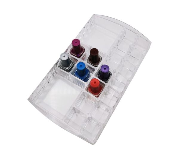Clear Acrylic Lipstick Organizer – Multipurpose Transparent Makeup Stand for Storing Lip Gloss, Mascara, Brushes & Beauty Essentials - Image 2