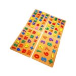 Learning with Wooden Alphabet and Numbers Puzzle Board Set – 4 Multi-Coloured Boards – Perfect Educational Toys for Early Math and Literacy - Image 2