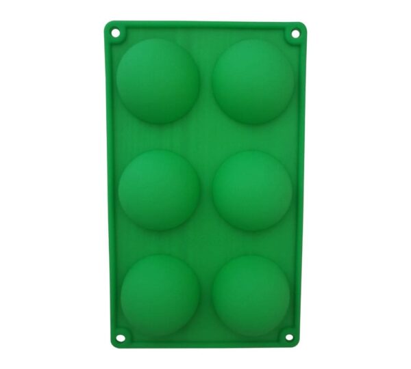 6-Cavity Large Semi-Sphere Silicone Mould – Flexible, Non-Stick, Food-Grade Baking Mold for Chocolate Bombs, Cakes, Jelly, Desserts, and DIY Crafts - Image 3