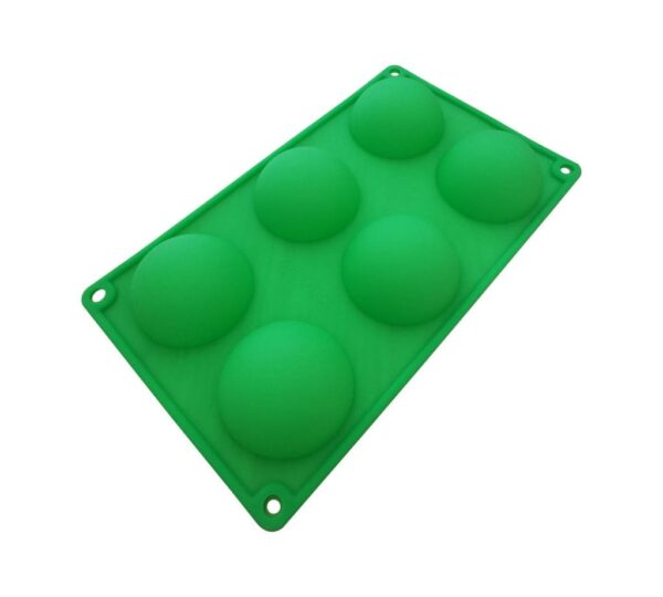 6-Cavity Large Semi-Sphere Silicone Mould – Flexible, Non-Stick, Food-Grade Baking Mold for Chocolate Bombs, Cakes, Jelly, Desserts, and DIY Crafts - Image 4