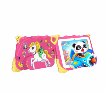 ATOUCH Android Tablet For Kids, Q38 Lite 7-Inch Screen Early Education Smart Kids Tablet Anti-drop Silicone Edge Wi-Fi, Bluetooth, Games with Built-in Stand and Stationary Set