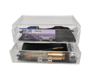 Acrylic Cosmetic Storage Box with 2 Drawers – Clear Makeup Organizer for Jewelry, Lipstick, Brushes & Nail Polish