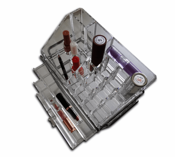 Acrylic Jewelry Storage Box Organizer – 3-Drawer Transparent Display Stand for Accessories & Cosmetics - Image 2