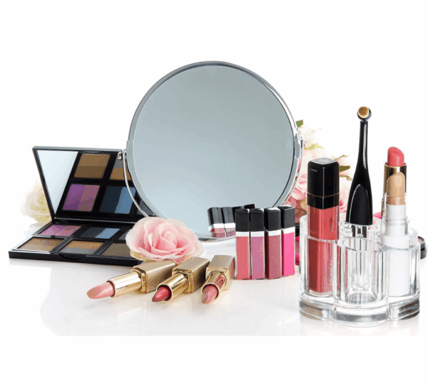 Acrylic Lipstick Organizer – Clear Flower Design Makeup Holder with 7 Slots for Brushes, Nail Polish & Office Supplies - Image 3