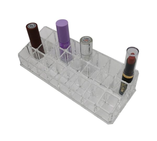 Acrylic Makeup Organizer for Vanity – Clear Cosmetic Storage with Multiple Compartments and Drawers for Lipsticks, Brushes, and Eyeshadows - Image 2