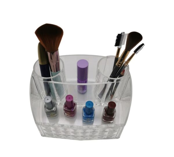 Acrylic Organizer Display for Retail and Home Use – Clear, Durable, and Easy to Clean Storage Unit, Transparent Acrylic Organizer Display for Desk, Makeup, and Office Supplies – Clear Multi-Compartment Storage Solution