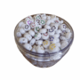 Acrylic Smiley Face Beads – White Color Round Beads for DIY Jewelry Making, Bracelets, Earrings, Necklaces, Hair Accessories & Creative Craft Supplies for Kids and Adults