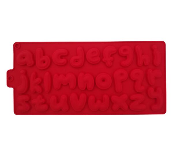 Alphabet Silicone Mould – Educational Baking Tray with Lowercase Letters, Flexible Non-Stick Mold for Chocolate, Candy, Fondant, Jelly, and DIY Craft Projects