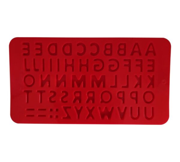 Alphabet Silicone Mould with Letters and Punctuation Marks – Flexible, Non-Stick, Food-Grade Mold for Chocolate, Candy, Fondant, Jelly, and DIY Crafts - Image 2