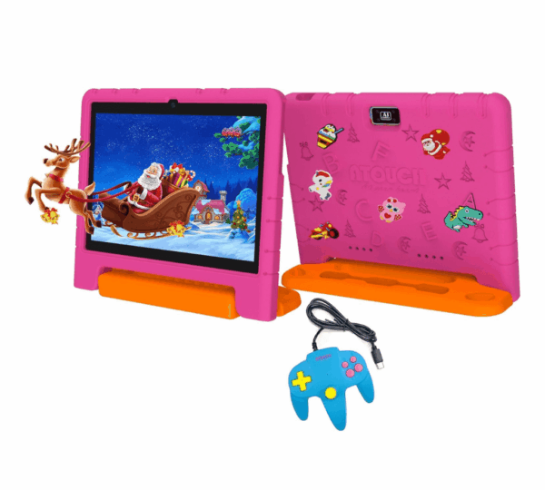 Atouch at your heart KT36 10.1 Inch Android 12 Kids Tablet Dual SIM Wifi, Dual Camera, Zoom App Supported Early Education Tab with Convertible Eva Case Stand and Gamepad - Image 3