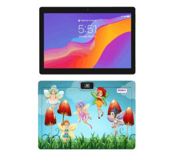 Atouch at your heart KT36 10.1 Inch Android 12 Kids Tablet Dual SIM Wifi, Dual Camera, Zoom App Supported Early Education Tab with Convertible Eva Case Stand and Gamepad