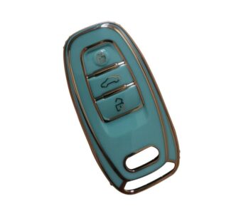Audi Key Fob Cover TPU Protection Case Compatible with A3, A4, A5, A6, Q3, Q5, Q7 Models – Premium Soft TPU Shell with Full Coverage, Scratch-Resistant, Durable and Slim Design for Audi Smart Key Remote