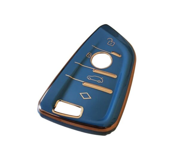 BMW Key Fob Cover Case Compatible with 1 3 5 6 7 Series, X1 X3 X4 X5 X6, Premium Soft TPU Protector Shell with Glossy Finish, Full Protection Keychain Case for BMW Smart Remote Key – Durable, Stylish, and Scratch-Resistant Design