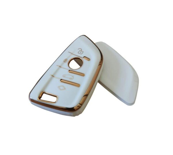 BMW Key Fob Cover Case Compatible with 1 3 5 6 7 Series, X1 X3 X4 X5 X6, Premium Soft TPU Protector Shell with Glossy Finish, Full Protection Keychain Case for BMW Smart Remote Key – Durable, Stylish, and Scratch-Resistant Design - Image 5