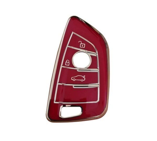 BMW Key Fob Cover for 3-Button Remote Smart Keys, Durable TPU Protective Case with Full Coverage, Anti-Slip and Scratch-Resistant Shell for X5, 3 Series, 5 Series and More - Image 2