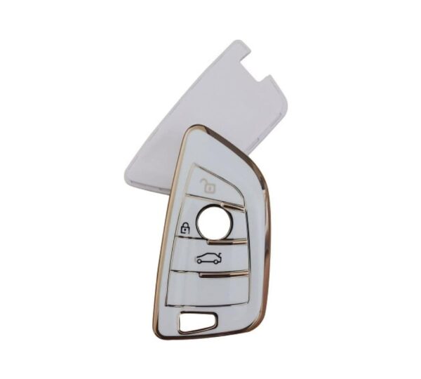 BMW Key Fob Cover for 3-Button Remote Smart Keys, Durable TPU Protective Case with Full Coverage, Anti-Slip and Scratch-Resistant Shell for X5, 3 Series, 5 Series and More - Image 3