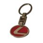 Lexus Premium Metal Logo Keychain in Red and Silver with Elegant Oval Design – Durable, Stylish Car Accessory for Lexus Owners, High-Quality Lexus Oval Logo Keychain – Premium Metal Red and Silver Finish, Perfect for Car Enthusiasts and Lexus Fans
