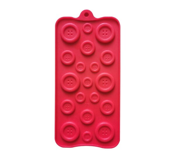 Button-Shaped Silicone Chocolate Mould, 15-Cavity Baking Tray for DIY Chocolate, Candy, Jelly, and Fondant Making – Flexible, Non-Stick, Heat-Resistant Silicone Mold for Kitchen Use - Image 3