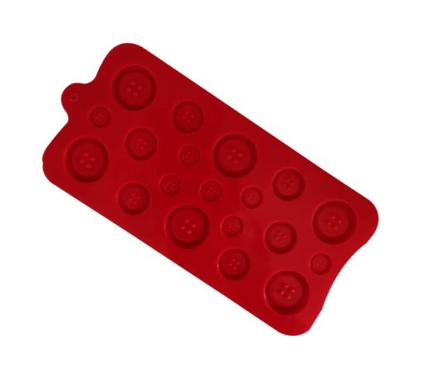 Button-Shaped Silicone Chocolate Mould, 15-Cavity Baking Tray for DIY Chocolate, Candy, Jelly, and Fondant Making – Flexible, Non-Stick, Heat-Resistant Silicone Mold for Kitchen Use - Image 4