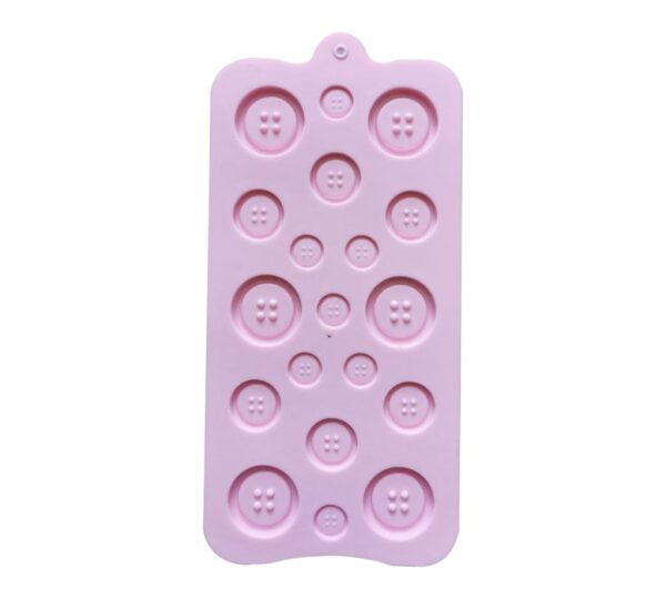 Button-Shaped Silicone Chocolate Mould, 15-Cavity Baking Tray for DIY Chocolate, Candy, Jelly, and Fondant Making – Flexible, Non-Stick, Heat-Resistant Silicone Mold for Kitchen Use - Image 6