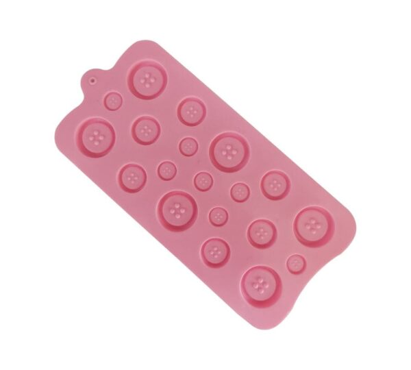Button-Shaped Silicone Chocolate Mould, 15-Cavity Baking Tray for DIY Chocolate, Candy, Jelly, and Fondant Making – Flexible, Non-Stick, Heat-Resistant Silicone Mold for Kitchen Use - Image 7