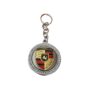 Luxury Porsche Logo Crystal Rhinestone Keychain - Premium Metal Car Key Ring in Elegant Silver and Gold Design