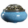 Ceramic Incense Burner, Ceramic Incense Burner with Lid, Cone Incense Burner, Cone Coil Incense Holder for Home Decor Yoga Spa Meditation