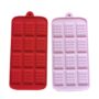 Chocolate Bar Silicone Mould Set – 2-Piece Set with 12-Cavity Rectangle Shape Trays in Pink and Red, Flexible Non-Stick Food-Grade Silicone for Homemade Chocolates, Candy, Baking, and DIY Treats – Durable and Easy to Clean