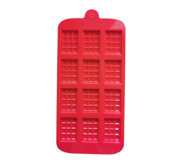 Chocolate Bar Silicone Mould – 12-Cavity Rectangle Shape Flexible Non-Stick Food-Grade Silicone Tray Mold for Homemade Chocolates, Candy, Baking, and DIY Treats – Durable and Easy to Clean - Image 4