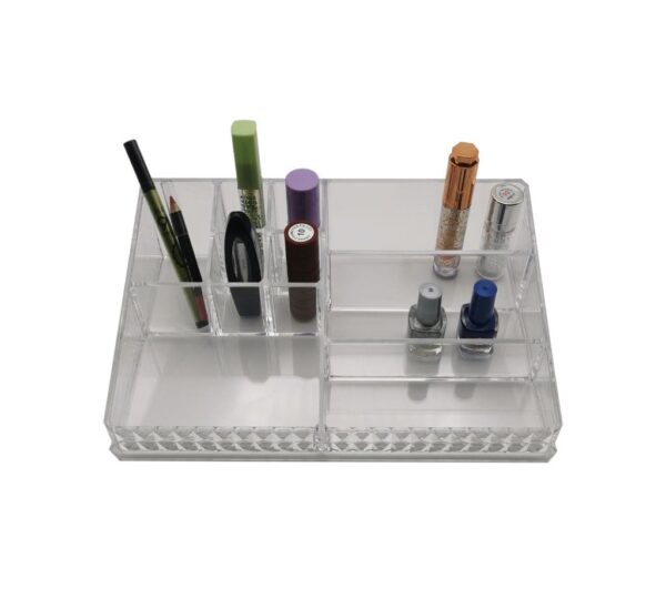 Crystal-Clear Acrylic Storage Solution, Elegant Organizer for Any Room or Desk, Multipurpose Clear Acrylic Organizer, Sleek, Durable, and Space-Saving Design