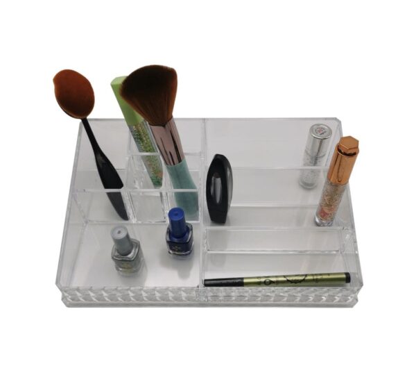 Crystal-Clear Acrylic Storage Solution, Elegant Organizer for Any Room or Desk, Multipurpose Clear Acrylic Organizer, Sleek, Durable, and Space-Saving Design - Image 2
