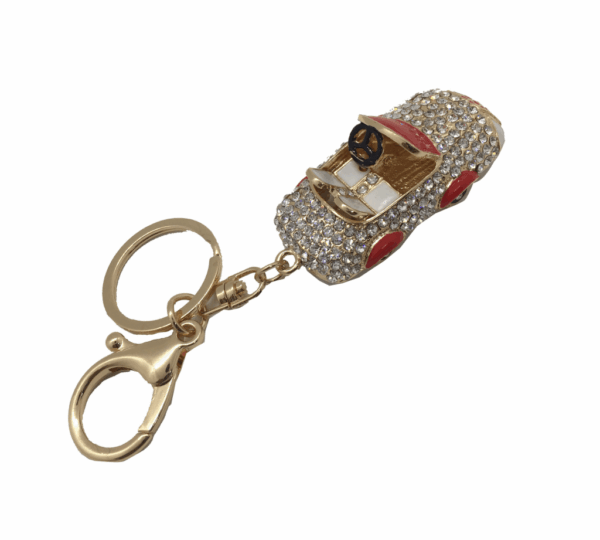 Colorful Crystal Rhinestone Car Keychain – Fancy & Unique Design Key Ring Charm for Bags, Women & Girls - Image 2