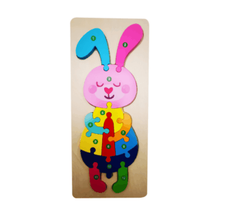Educational Wooden Puzzle Toy – Montessori Learning for Toddlers with Numbers, Colors & Shapes – Creative Kid’s Jigsaw Game