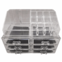 Cosmetic Makeup Case 6-Drawer Storage Organizer – Multi-Compartment Lipstick, Jewelry, and Makeup Brush Holder with Spacious Drawers